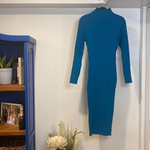 Large turtle neck sweater dress